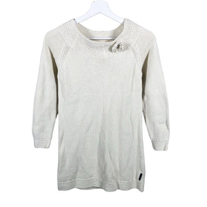 Unisex Polarn O. Pyret - Kootud kleit, suurus 146 - 152 - Looduslik valge (1)