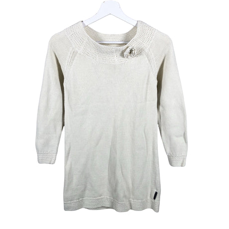 Unisex Polarn O. Pyret - Kootud kleit, suurus 146 - 152 - Looduslik valge ()