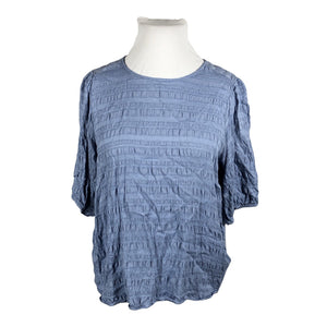 Unisex Per Una by Marks & Spencer - Lühikeste käistega pluus, suurus 48 - Helesinine (1)