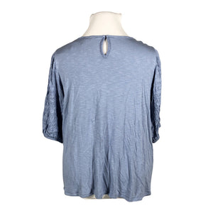 Unisex Per Una by Marks & Spencer - Lühikeste käistega pluus, suurus 48 - Helesinine (2)
