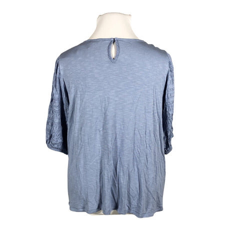 Unisex Per Una by Marks & Spencer - Lühikeste käistega pluus, suurus 48 - Helesinine (2)