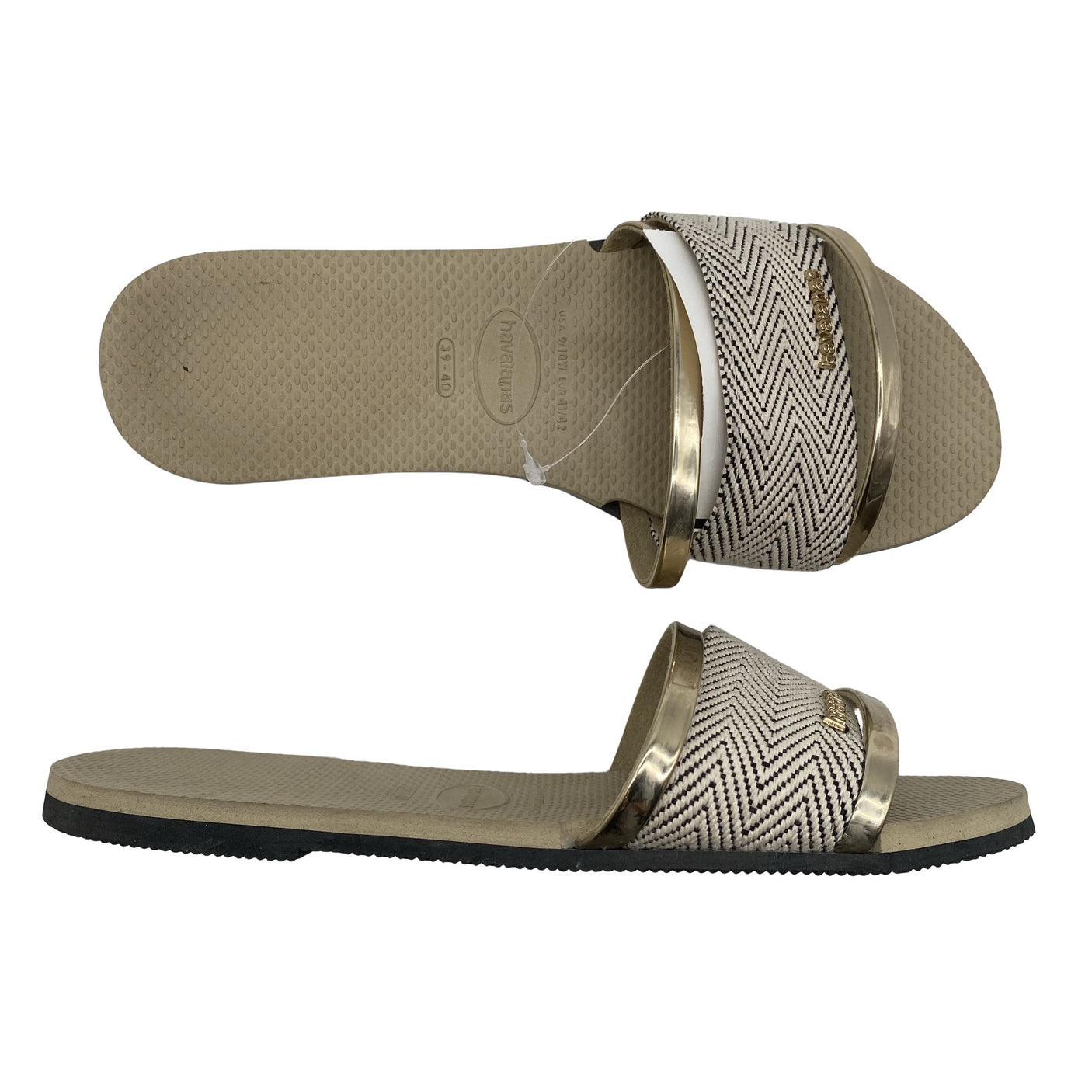 Unisex Havaianas - Plätud, suurus 40 - Beige (1)