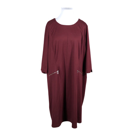 Unisex Sheego - Trikotaažist kleit, suurus 58 - Veinipunane ()