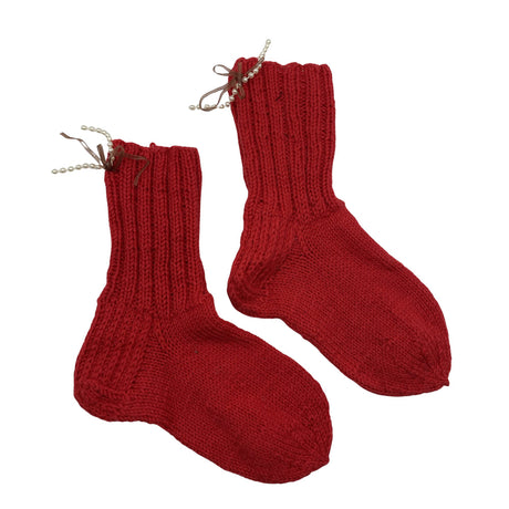 Unisex Handmade - Villased sokid, suurus 37 - Punane ()