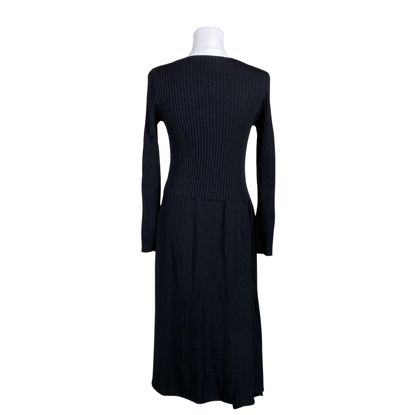 Unisex Muotikuu - Kootud kleit, suurus 40 - Must (2)