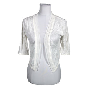 Unisex Derhy - Kootud boolero, suurus 40 - Valge (1)