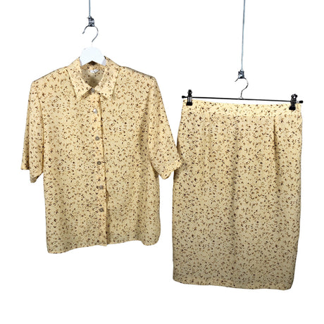 Unisex Marja Valonen - Lühikeste käistega pluus, suurus 40 - Kollane ()