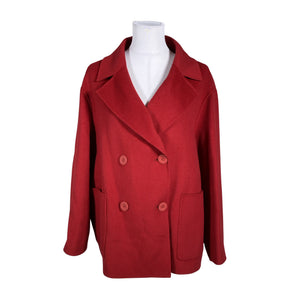 Unisex MaxMara Studio - Villane mantel, suurus 40 - Punane (1)