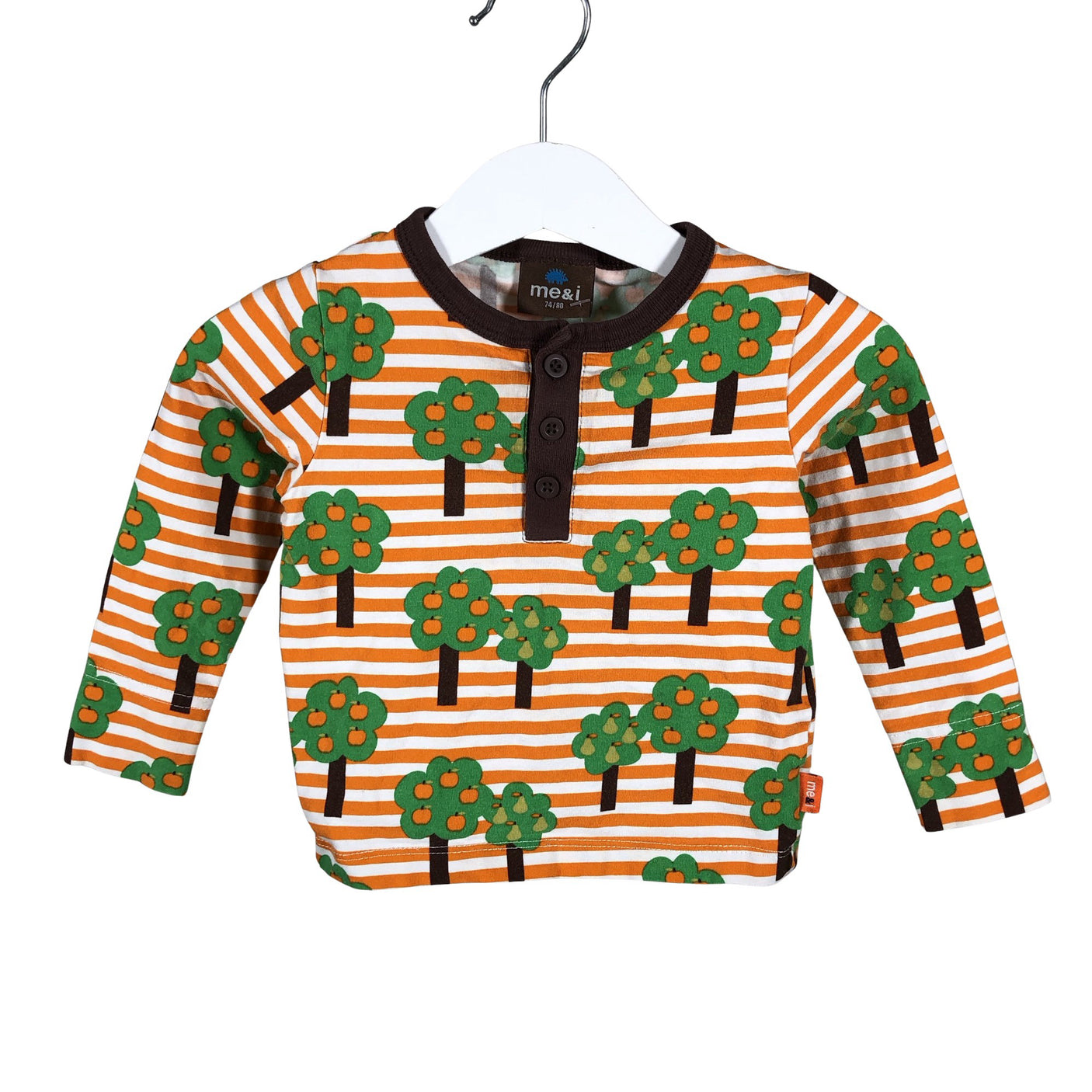 Unisex me&i - Trikotaažist pluus, suurus 74 - 80 - Oranž (1)