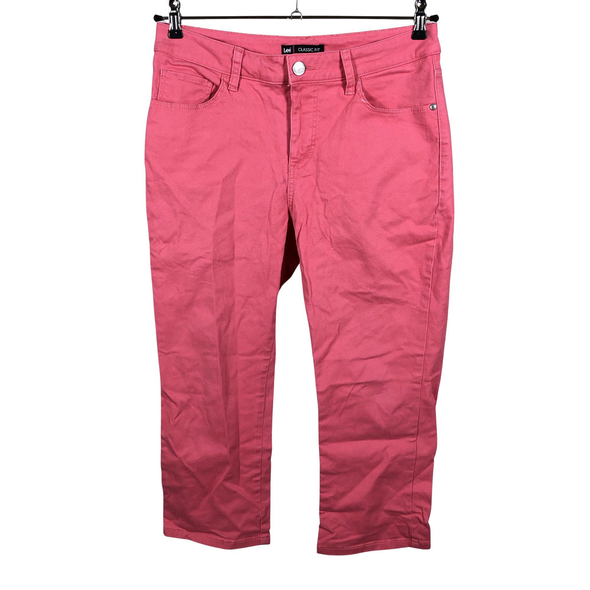 Unisex Lee - Teksast poolpikad püksid, suurus 38 - Heleroosa (1)