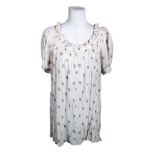 Unisex Saint Tropez - Lühikeste käistega pluus, suurus 40 - Valge (1)