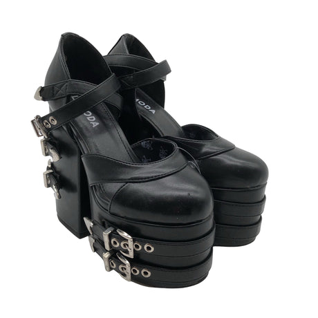 Unisex Lamoda - Kontsaga rihmikud, suurus 36 - Must (2)