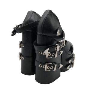 Unisex Lamoda - Kontsaga rihmikud, suurus 36 - Must (3)