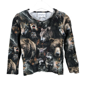 Unisex Gugguu - Trikotaažist pluus, suurus 104 - 110 - Hall (1)