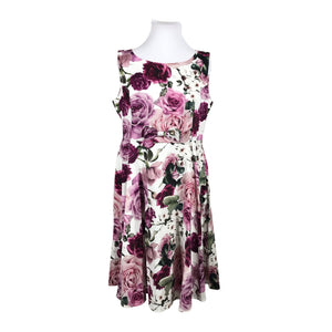 Unisex Hearts & Roses - Mitteveniv kleit, suurus 48 - Lilla (1)