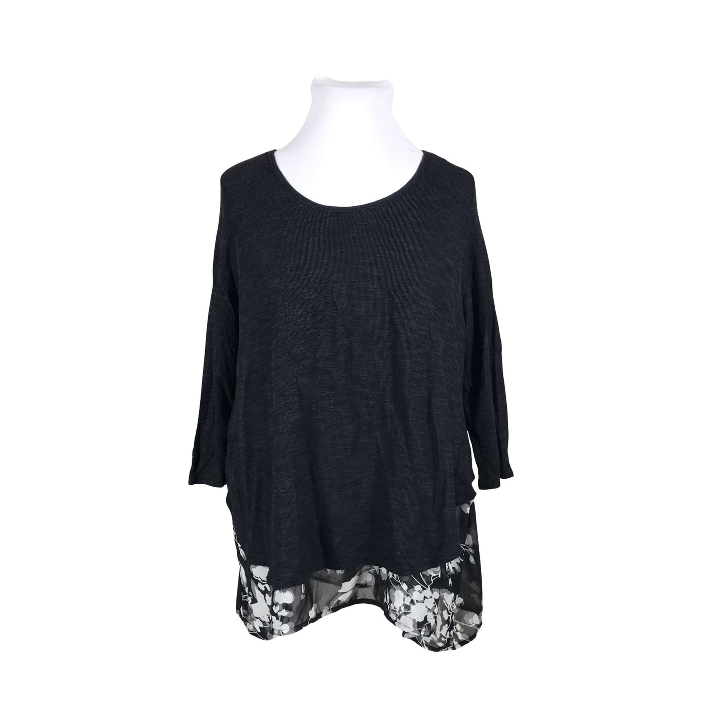 Unisex Established - Trikotaažist pluus, suurus 46 - Must (1)