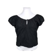 Unisex Hell Bunny - Lühikeste käistega pluus, suurus 48 - Must ()