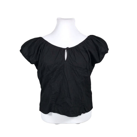 Unisex Hell Bunny - Lühikeste käistega pluus, suurus 48 - Must ()