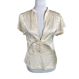 Unisex DAY Birger et Mikkelsen - Lühikeste käistega pluus, suurus 36 - Beige (1)
