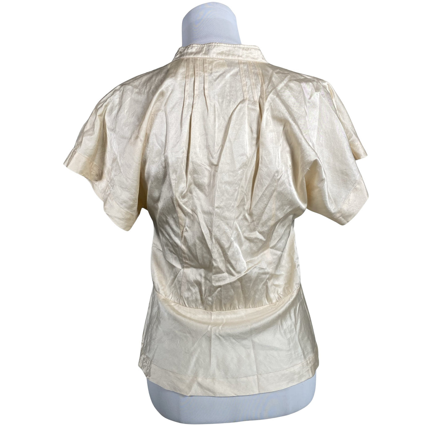Unisex DAY Birger et Mikkelsen - Lühikeste käistega pluus, suurus 36 - Beige (2)