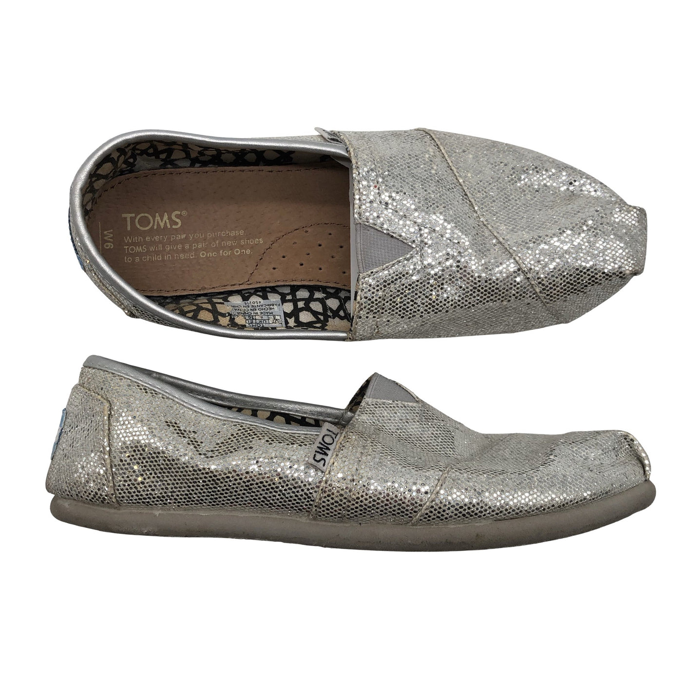 Unisex Toms - Mokassiinid, suurus 36 - Hõbe (1)