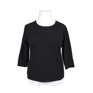 Unisex Ril's - Trikotaažist pluus, suurus 42 - Must (1)