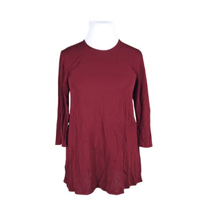 Unisex Nanso - Trikotaažist pluus, suurus 44 - Veinipunane (1)