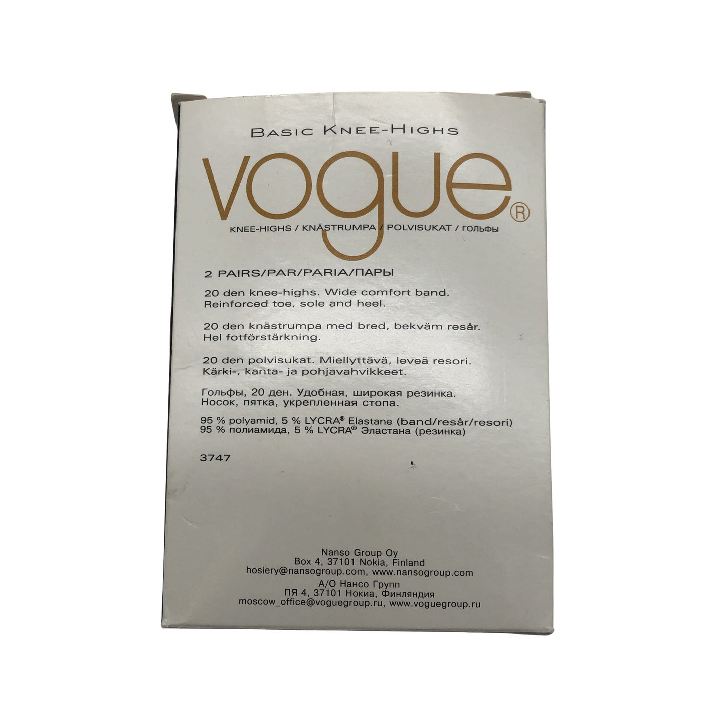 Unisex Vogue - Sokid, suurus 38 - Beige (2)