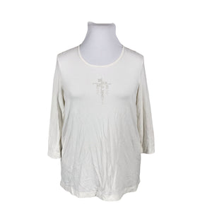 Unisex Atelier - Trikotaažist pluus, suurus 42 - Looduslik valge (1)