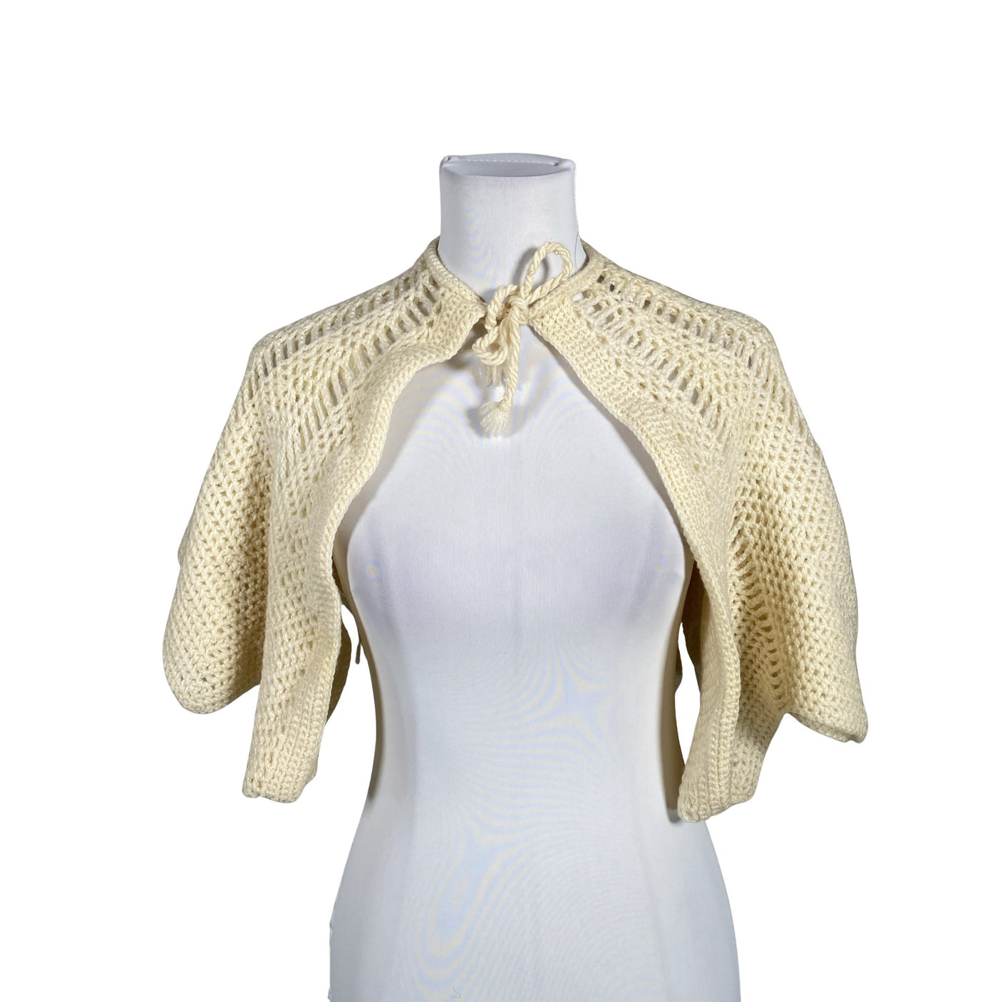 Unisex Handmade - Õlasall, suurus Mini - Beige (1)