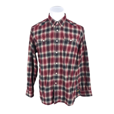 Unisex Barbour - Flanellsärk, suurus XL - Veinipunane ()