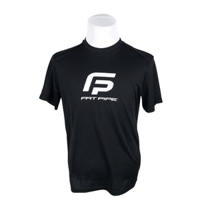 Unisex Fat Pipe - Spordisärk, lühikesed käised, suurus M - Must (1)