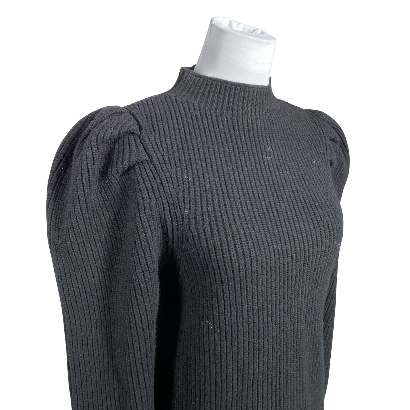 Unisex Sandro Paris - Kootud kleit, suurus 40 - Must (2)