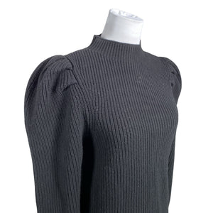 Unisex Sandro Paris - Kootud kleit, suurus 40 - Must (2)