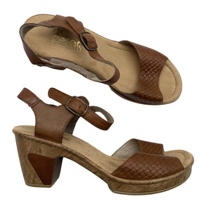 Unisex Rieker - Kontsaga rihmikud, suurus 38 - Pruun (1)