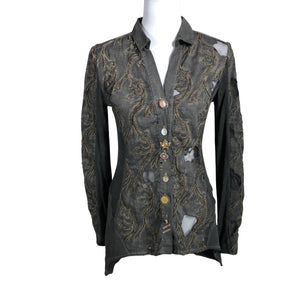 Unisex Elisa Cavaletti - Dressikangast jakk, suurus 36 - Hall (1)