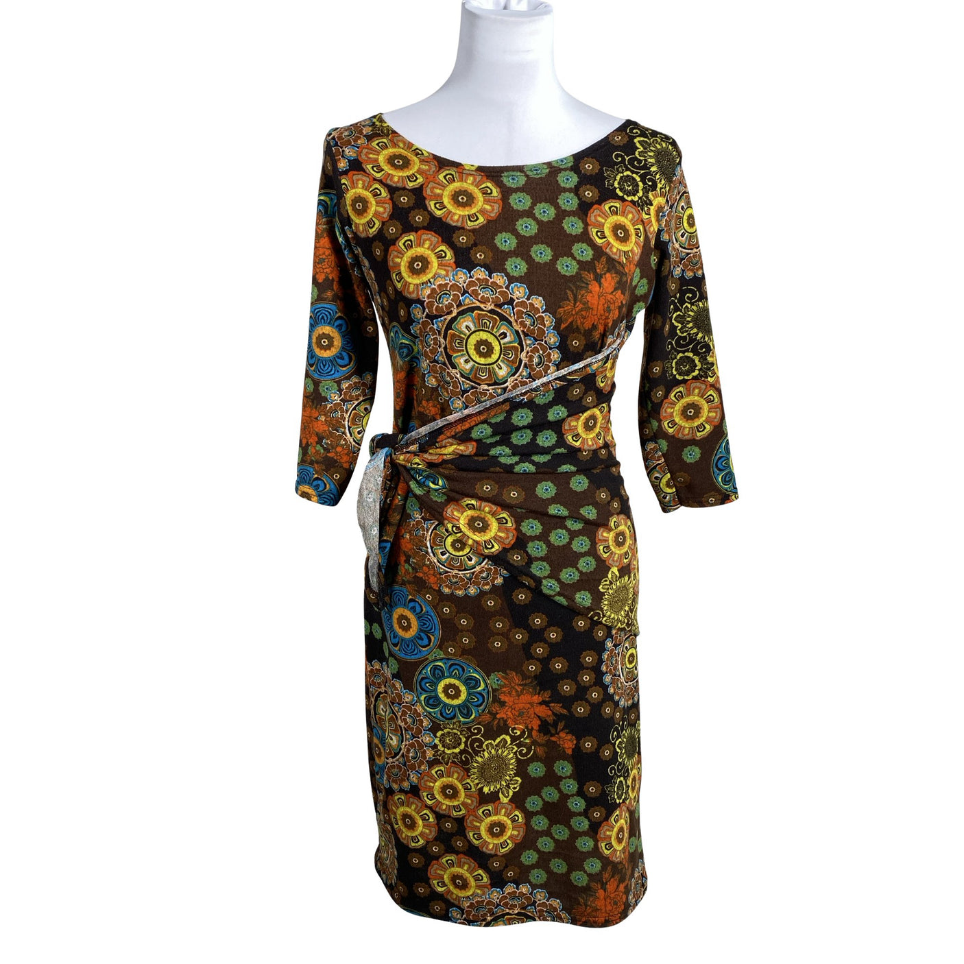 Unisex Donna Nordica - Kootud kleit, suurus 36 - Pruun (1)