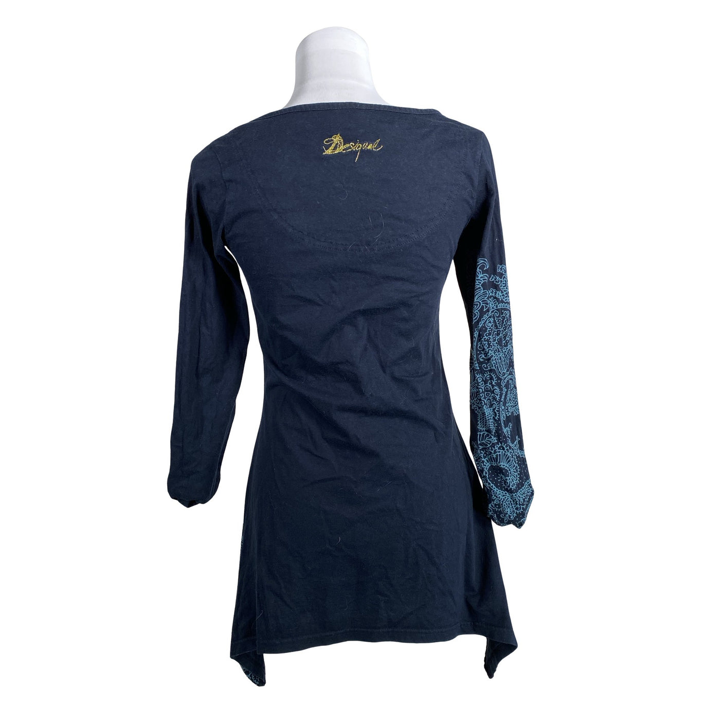 Unisex Desigual - Trikotaažist tuunika, suurus 36 - Sinine (2)