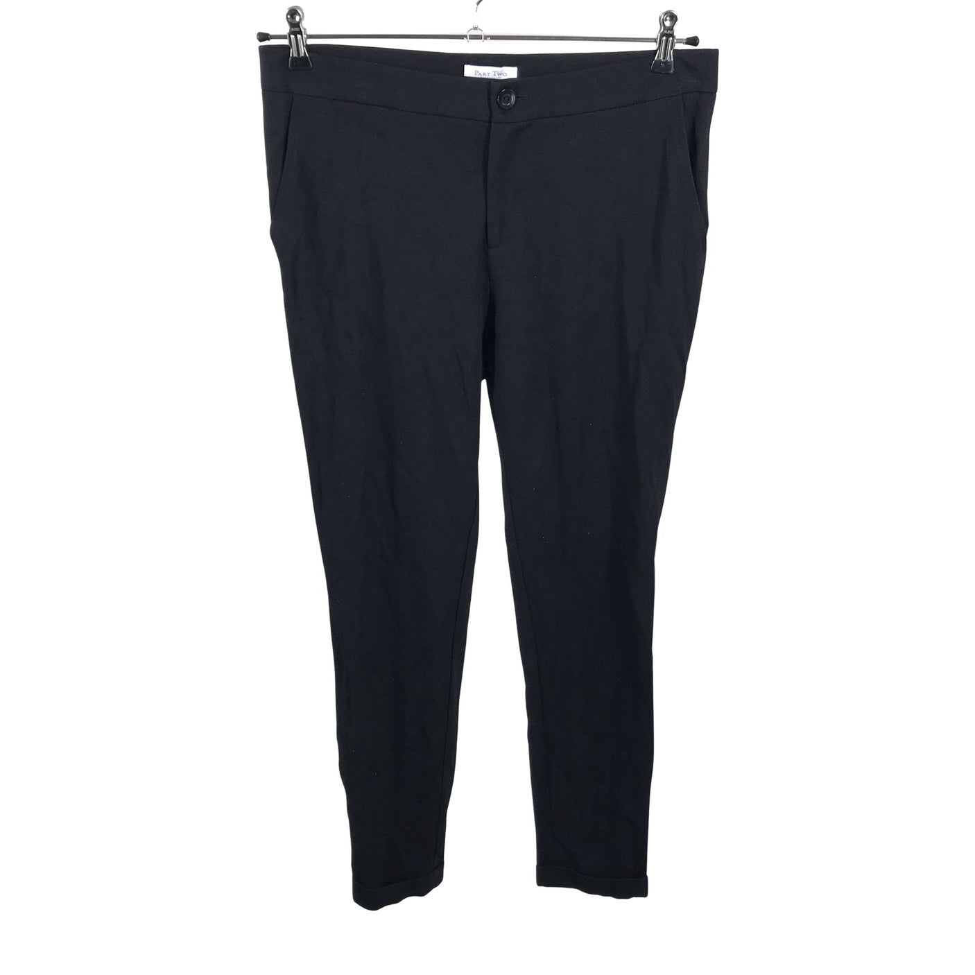 Unisex Part two - Trikotaažist püksid, suurus 38 - Must (2)