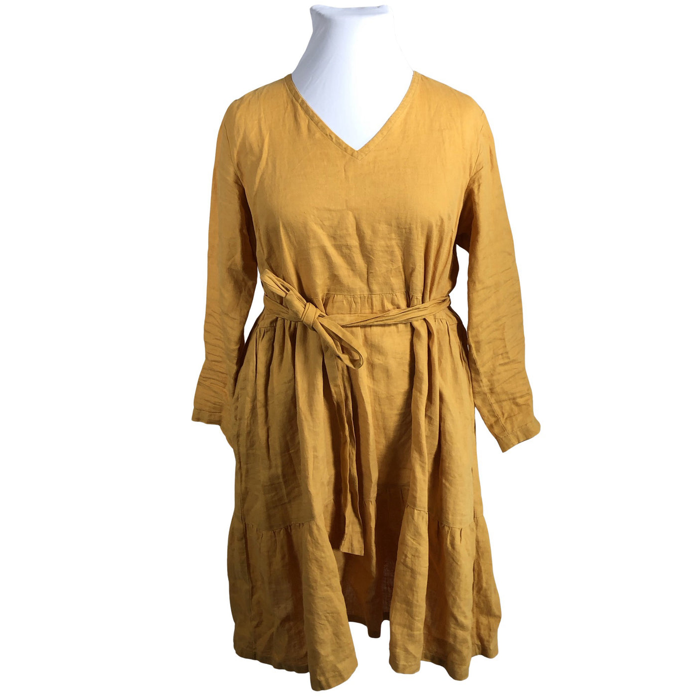 Unisex Linengirls - Mitteveniv kleit, suurus 44 - Kollane (1)