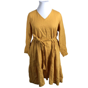 Unisex Linengirls - Mitteveniv kleit, suurus 44 - Kollane (1)