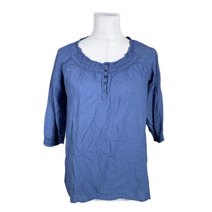 Unisex Soyaconcept - Lühikeste käistega pluus, suurus 38 - Sinine (1)
