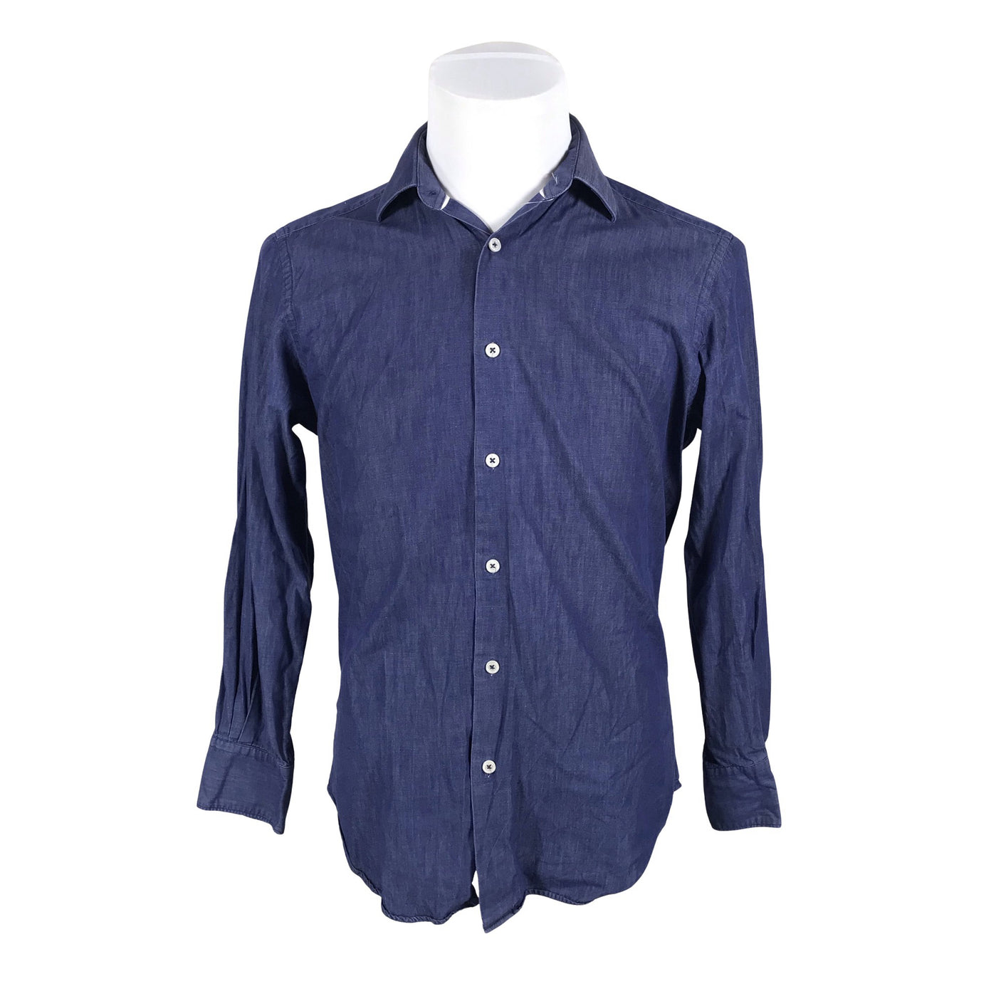 Unisex T.M.Lewin & Sons - Teksasärk, suurus M - Sinine (1)