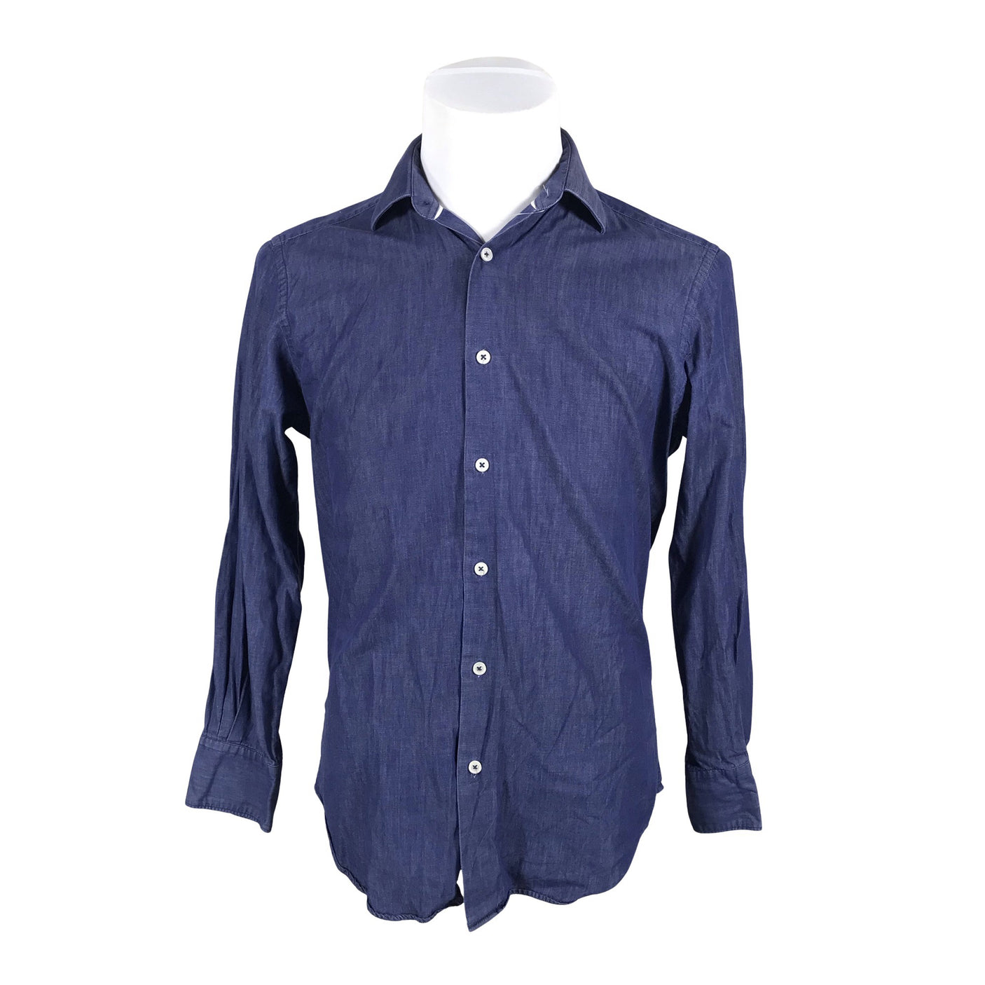 Unisex T.M.Lewin & Sons - Teksasärk, suurus M - Sinine (2)