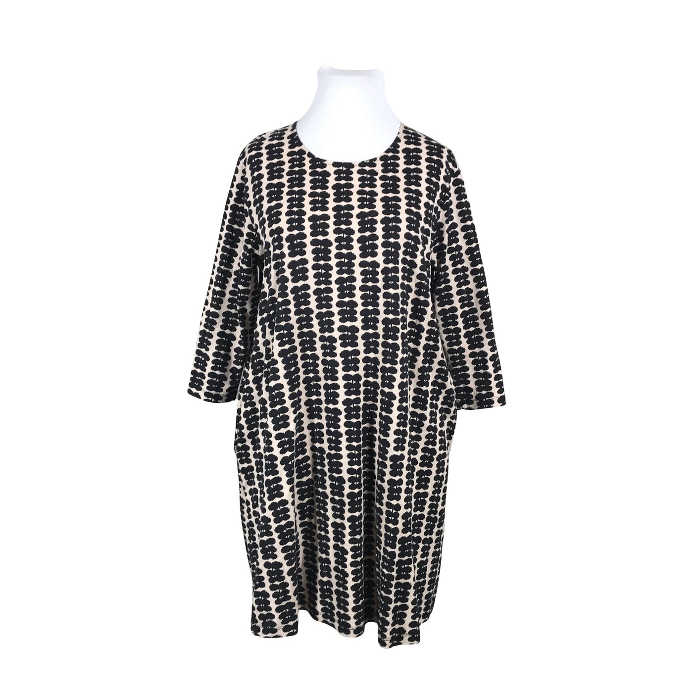Unisex Marimekko - Trikotaažist kleit, suurus 44 - Beige (1)