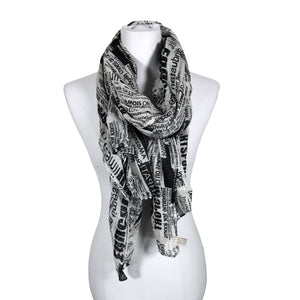 Unisex Cream - Õhuke sall, suurus Midi - Valge (1)