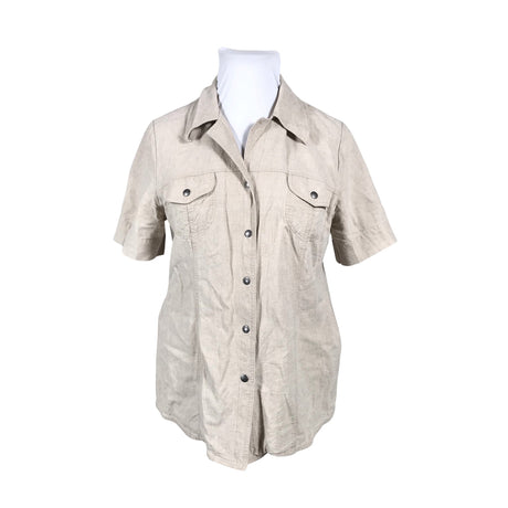 Unisex Godske - Lühikeste käistega pluus, suurus 44 - Beige ()