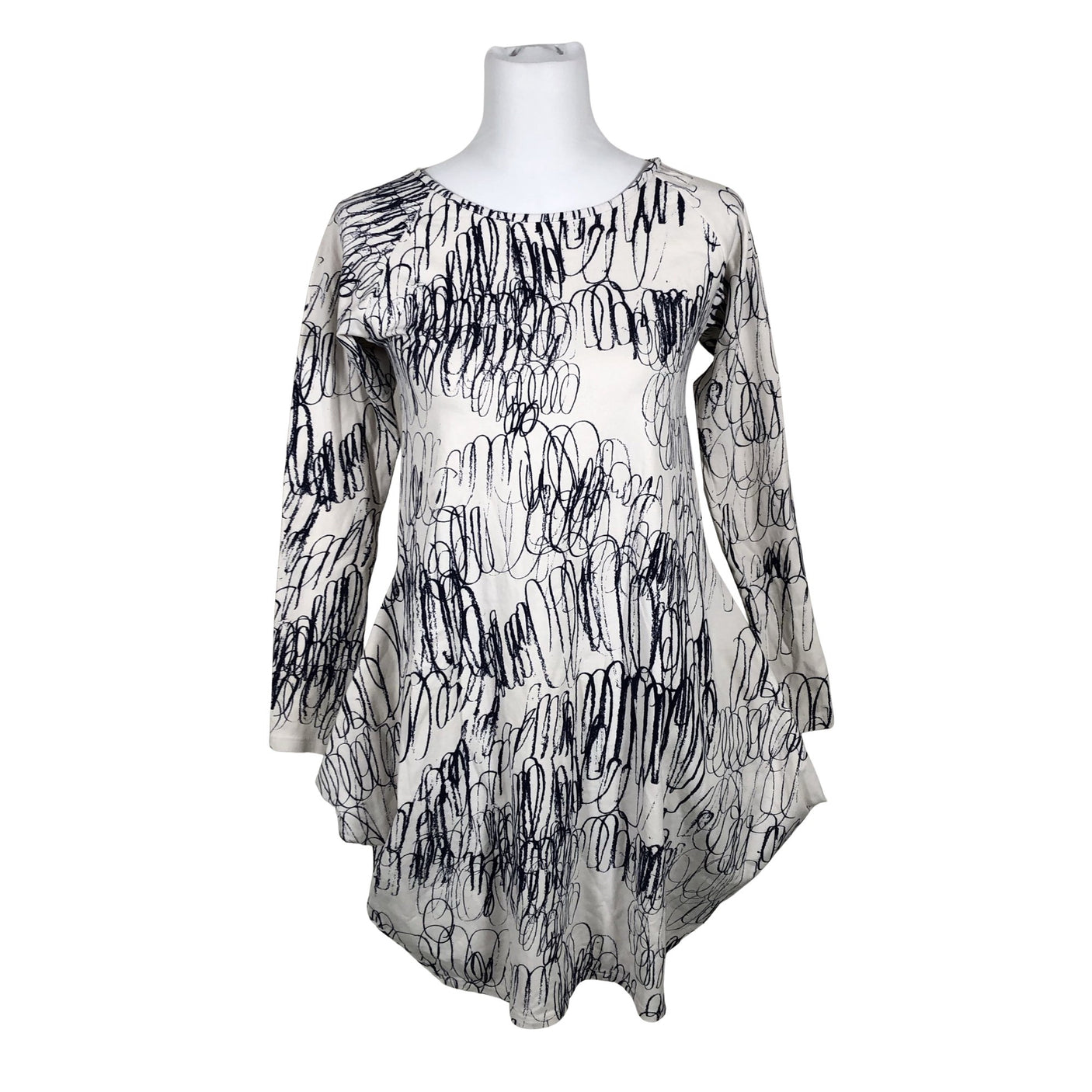 Unisex Papu - Trikotaažist tuunika, suurus 36 - Valge (1)