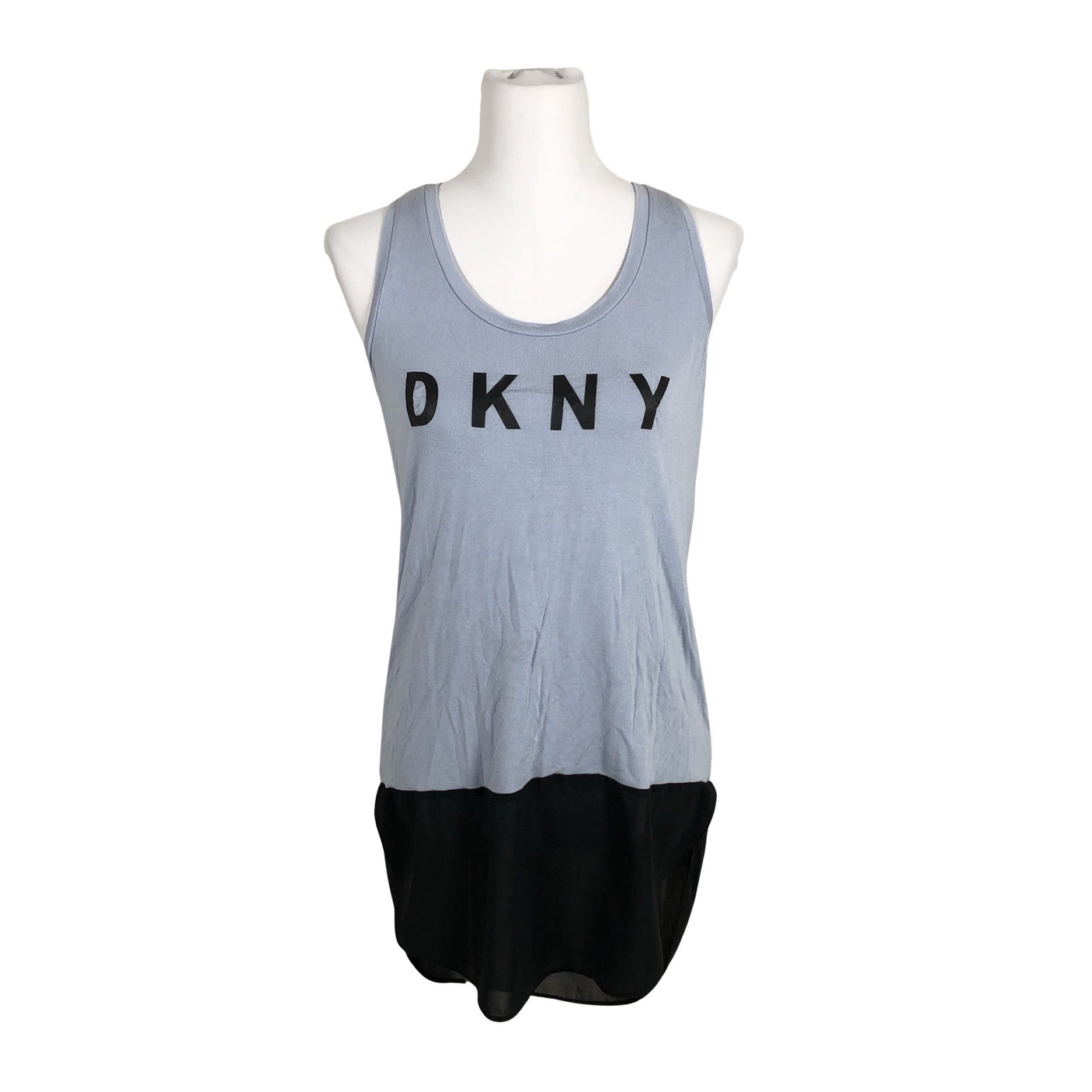 Unisex DKNY - Trikotaažist topp, suurus 38 - Helesinine (2)