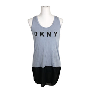 Unisex DKNY - Trikotaažist topp, suurus 38 - Helesinine (2)